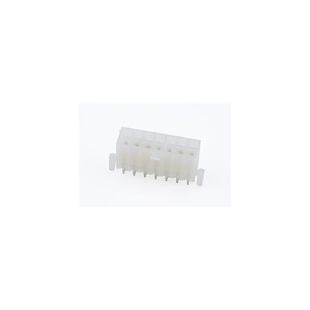 Molex MiniFitJrHdr Vt DR W/Pgs 30Au V-2 14Ckt 39-29-9145